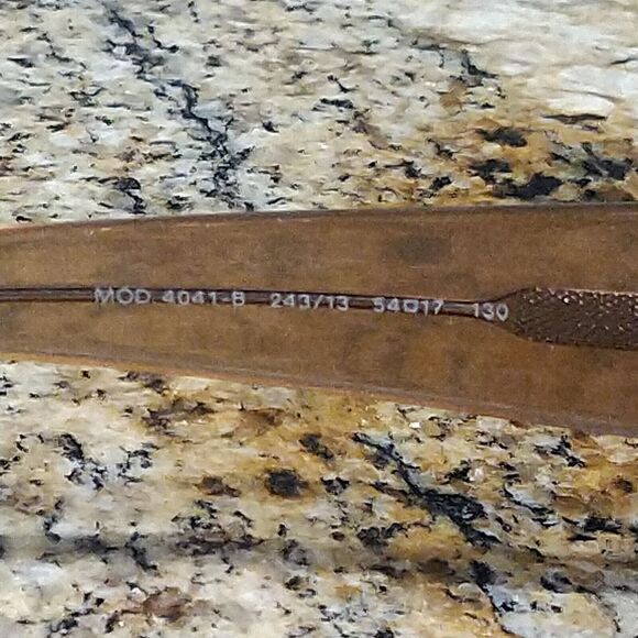 Versace Mod.4041-B 54-17-130 Brown Rectangular Eyeglasses Crystal Medusa Temple - Picture 7 of 12